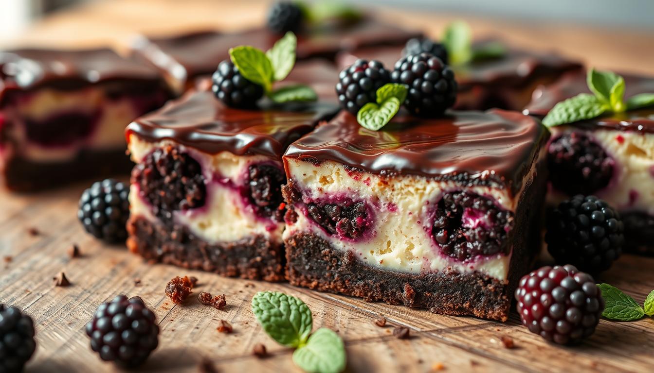 Blackberry Cheesecake Brownies